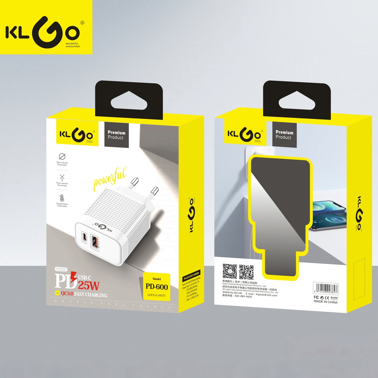Адаптер за полнење KLGO 25W