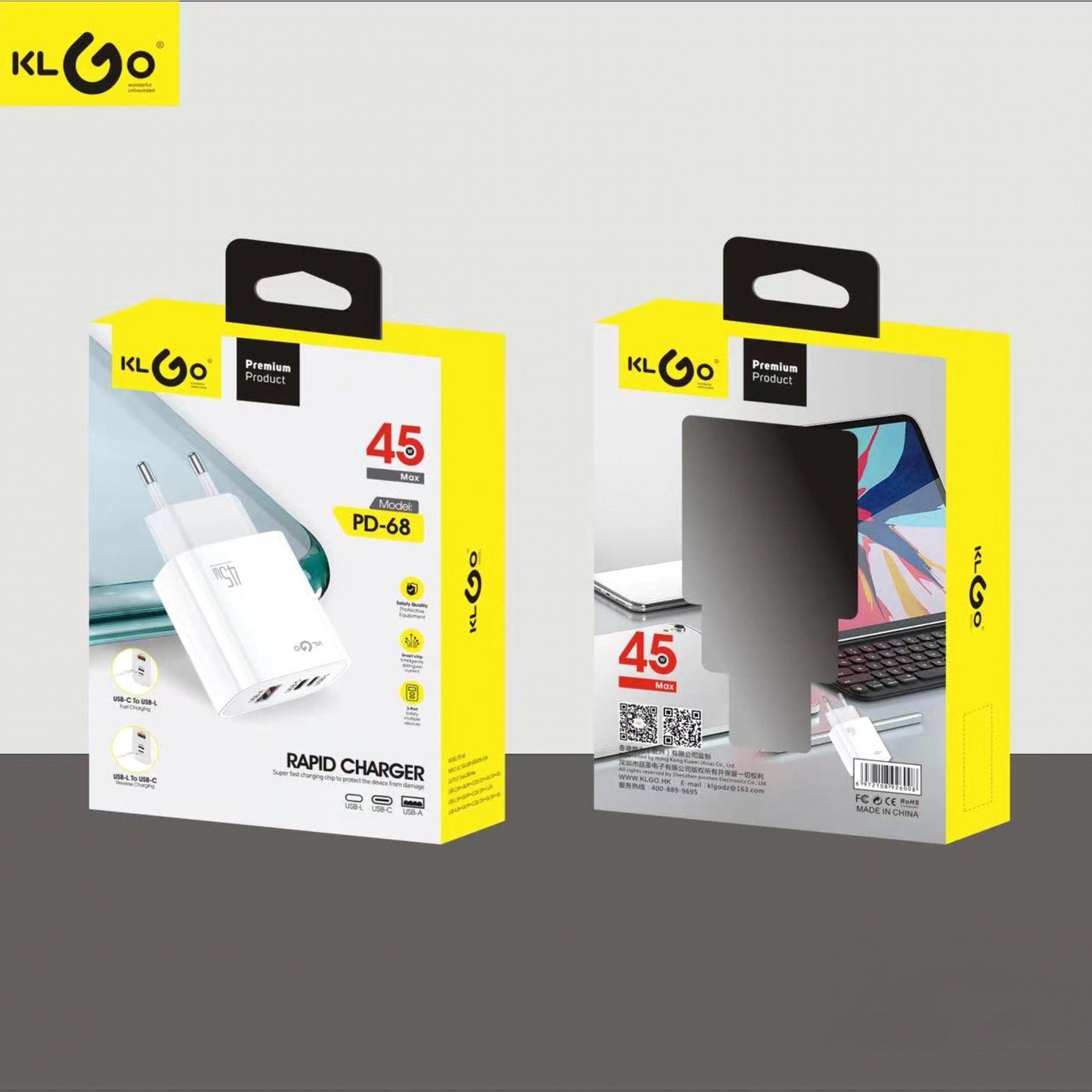 Адаптер за полнење KLGO 45W