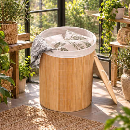 Корпа за алишта со капак Bamboo
