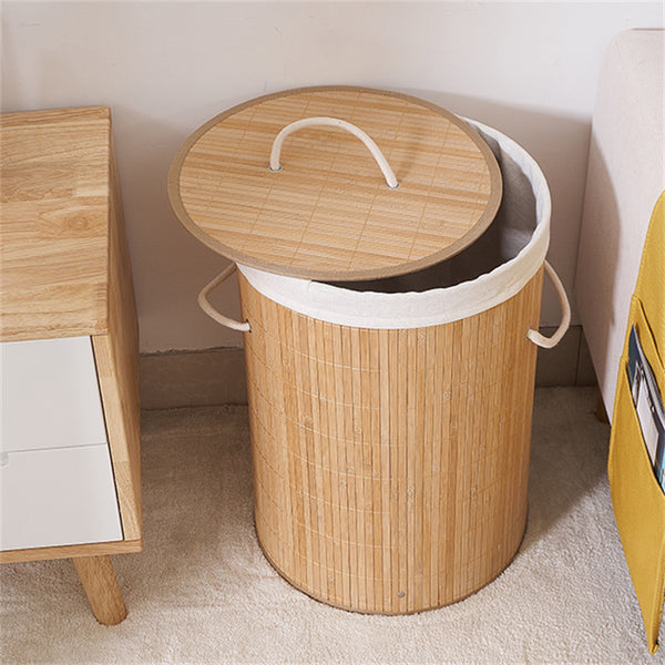 Корпа за алишта со капак Bamboo