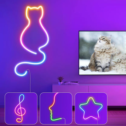 RGB-IC Неонска LED Трака 5М