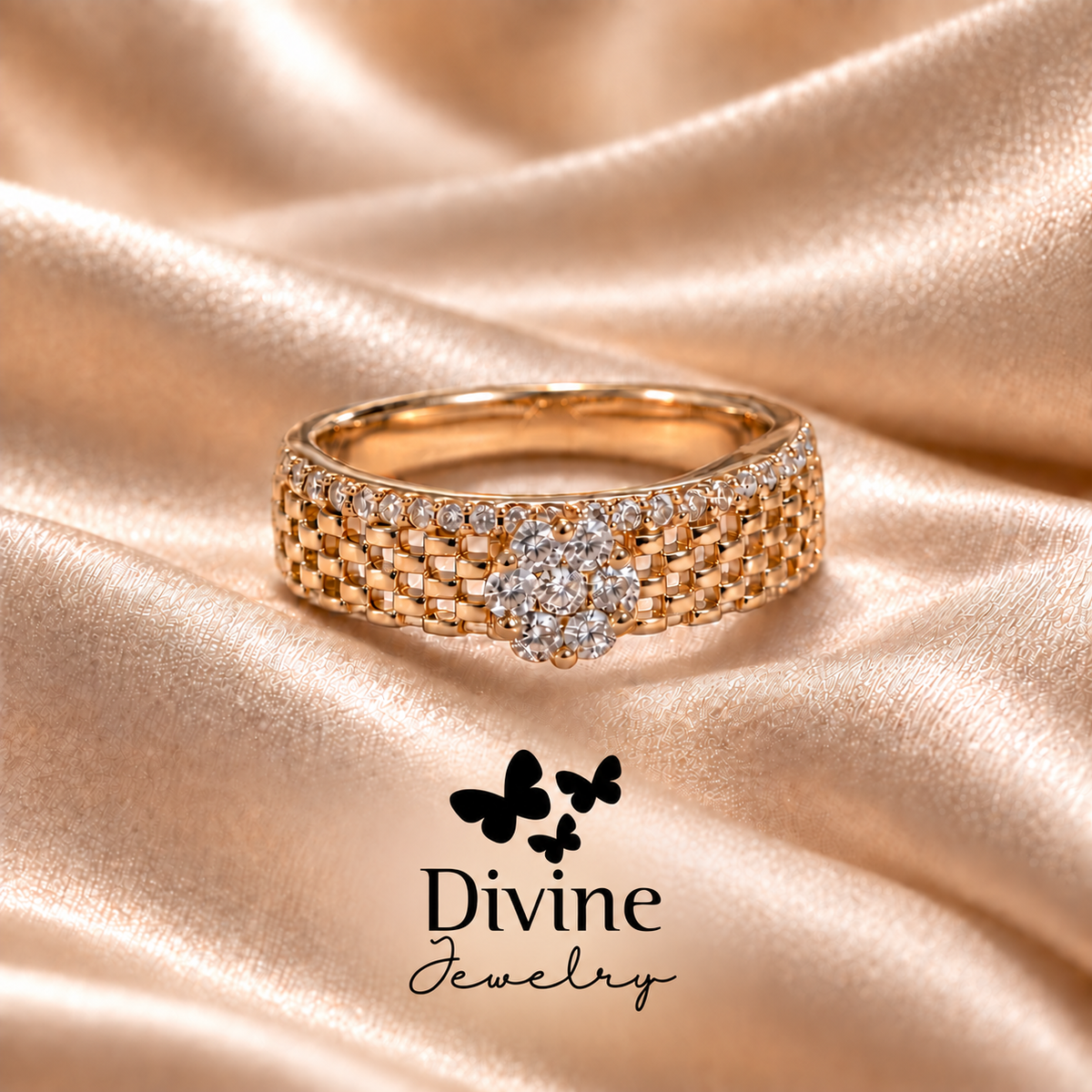 Divine Прстен “Golden Blossom”
