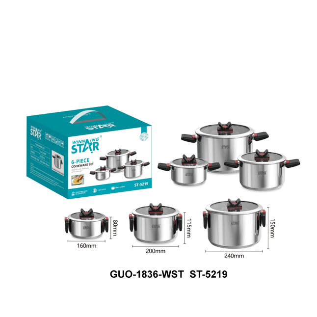 Сет лонци за готвење Winning Star ST-5219