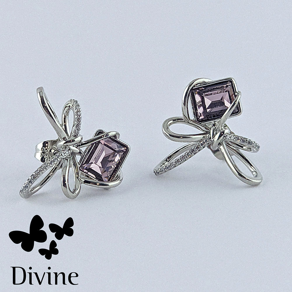 divine obetki purple bow ties