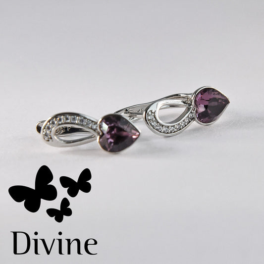 divine obetki purple elegance
