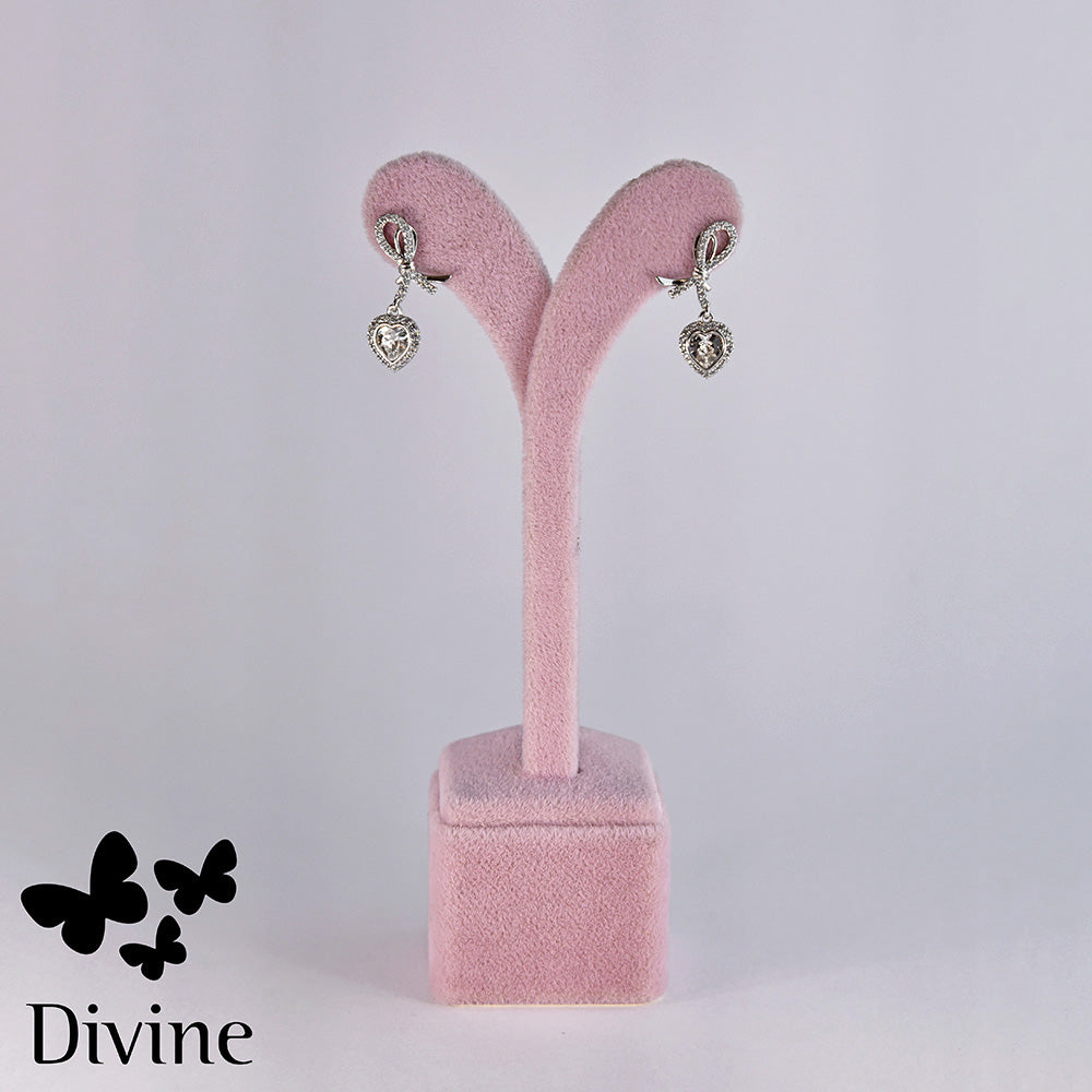 divine obetki crystal love bow