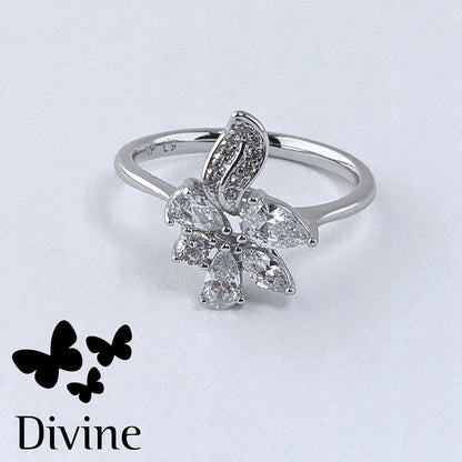 divine prsten white floral elegance