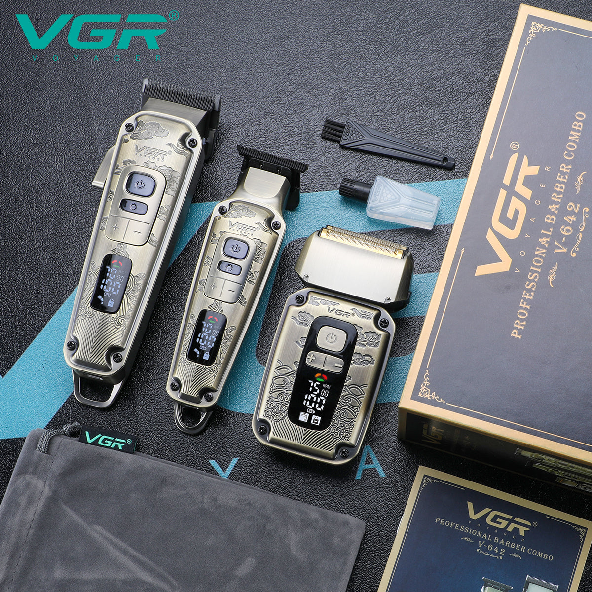 Сет машинки 3 во 1 VGR-642 professional